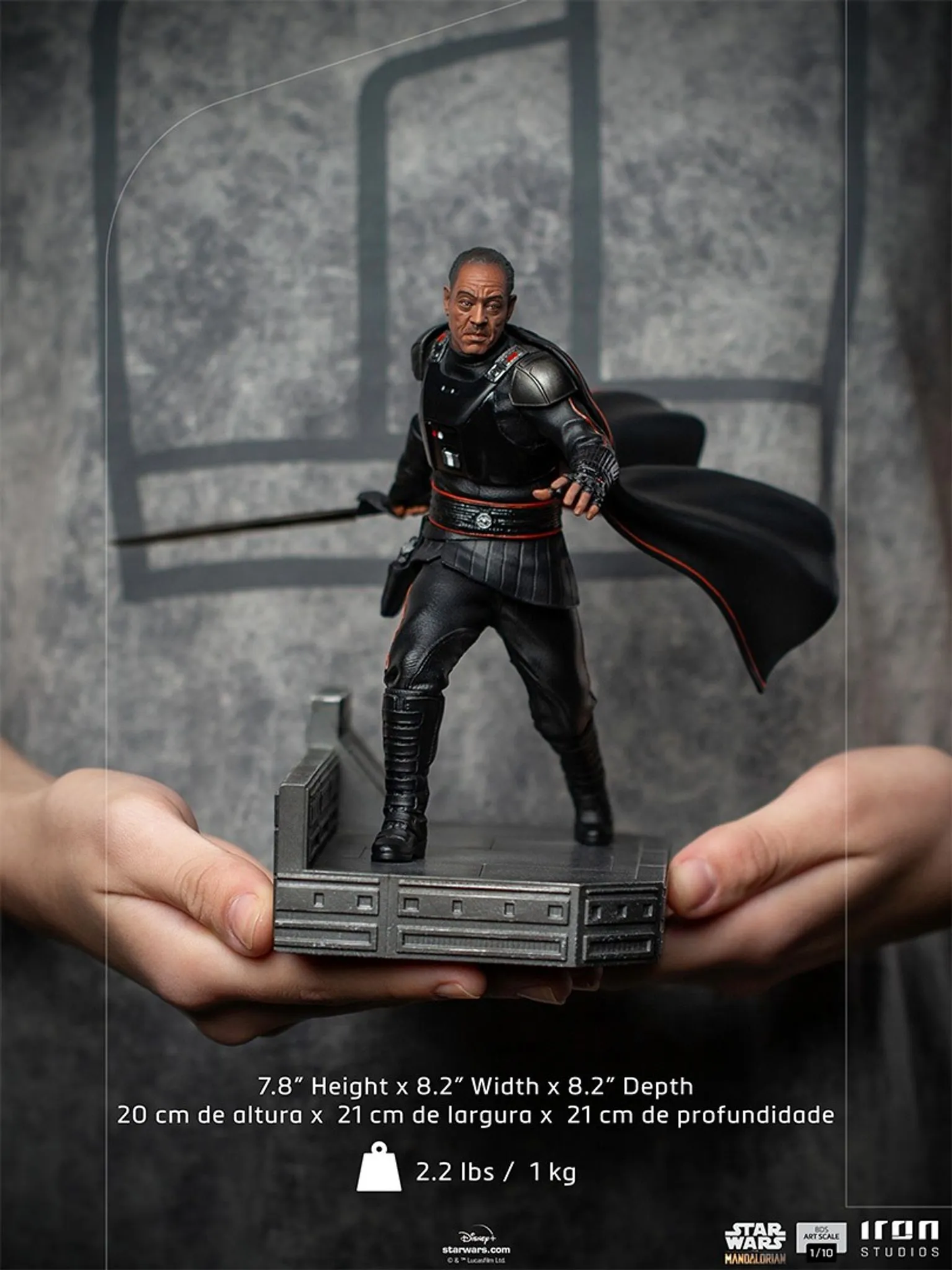 Estatua de Moff Gideon - The Mandalorian - Arte a escala 1/10 - Iron Studios