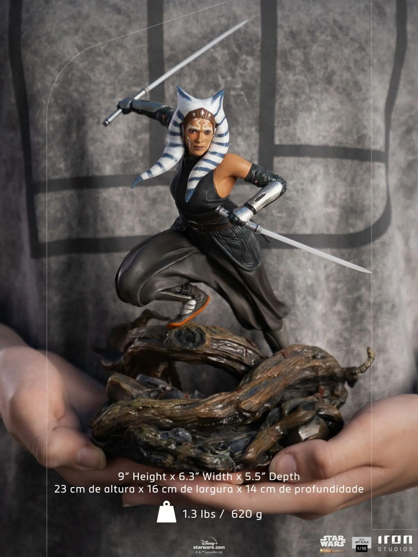 Estatua de Ahsoka Tano - Star Wars - BDS Art Escala 1/10 - Iron Studios