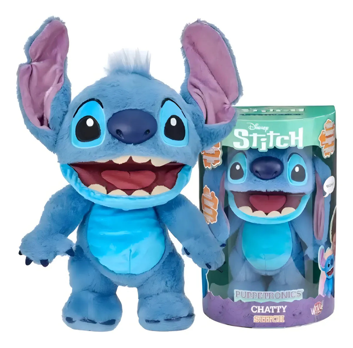 Peluche Stitch Interactivo Chatty Puppetronic