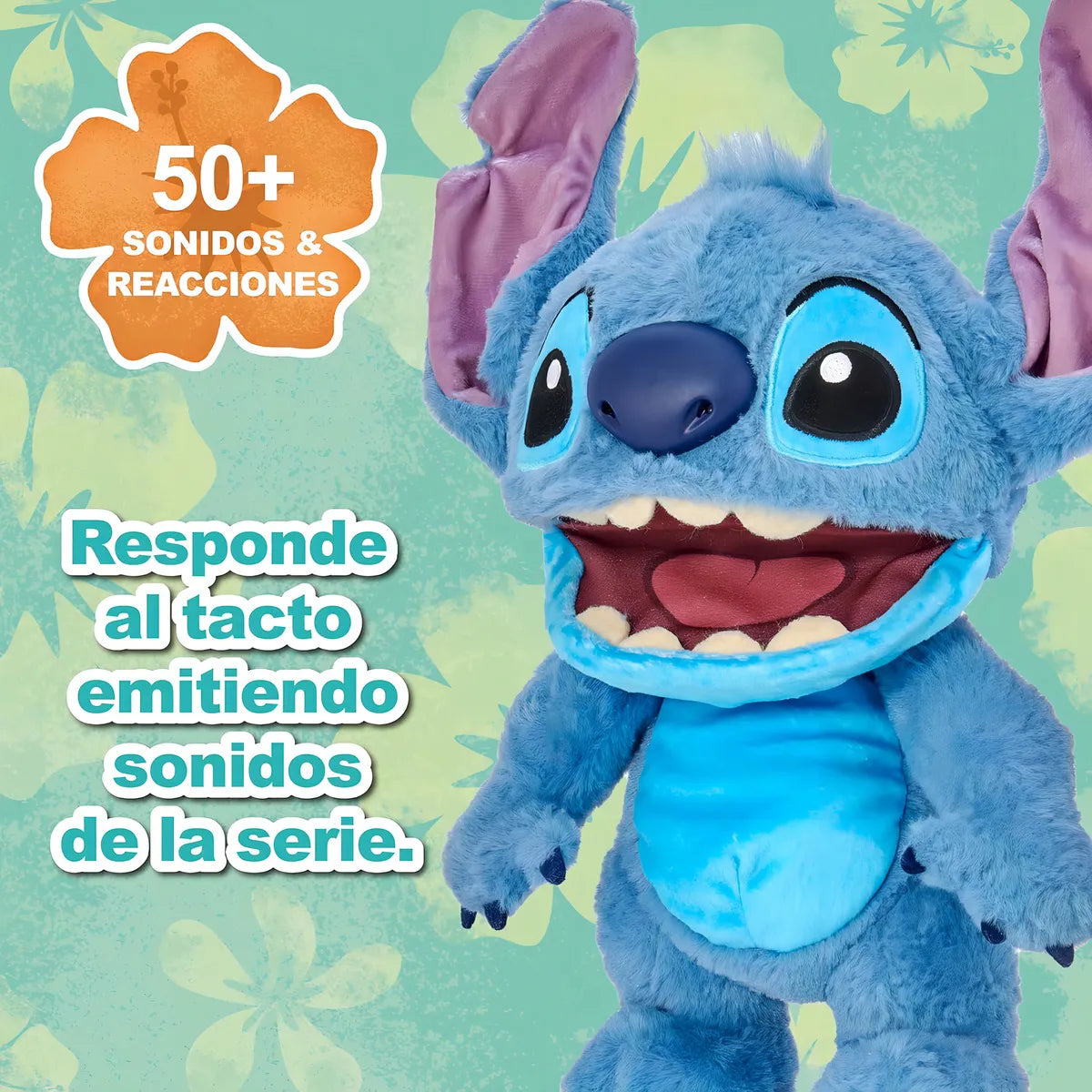 Peluche Stitch Interactivo Chatty Puppetronic