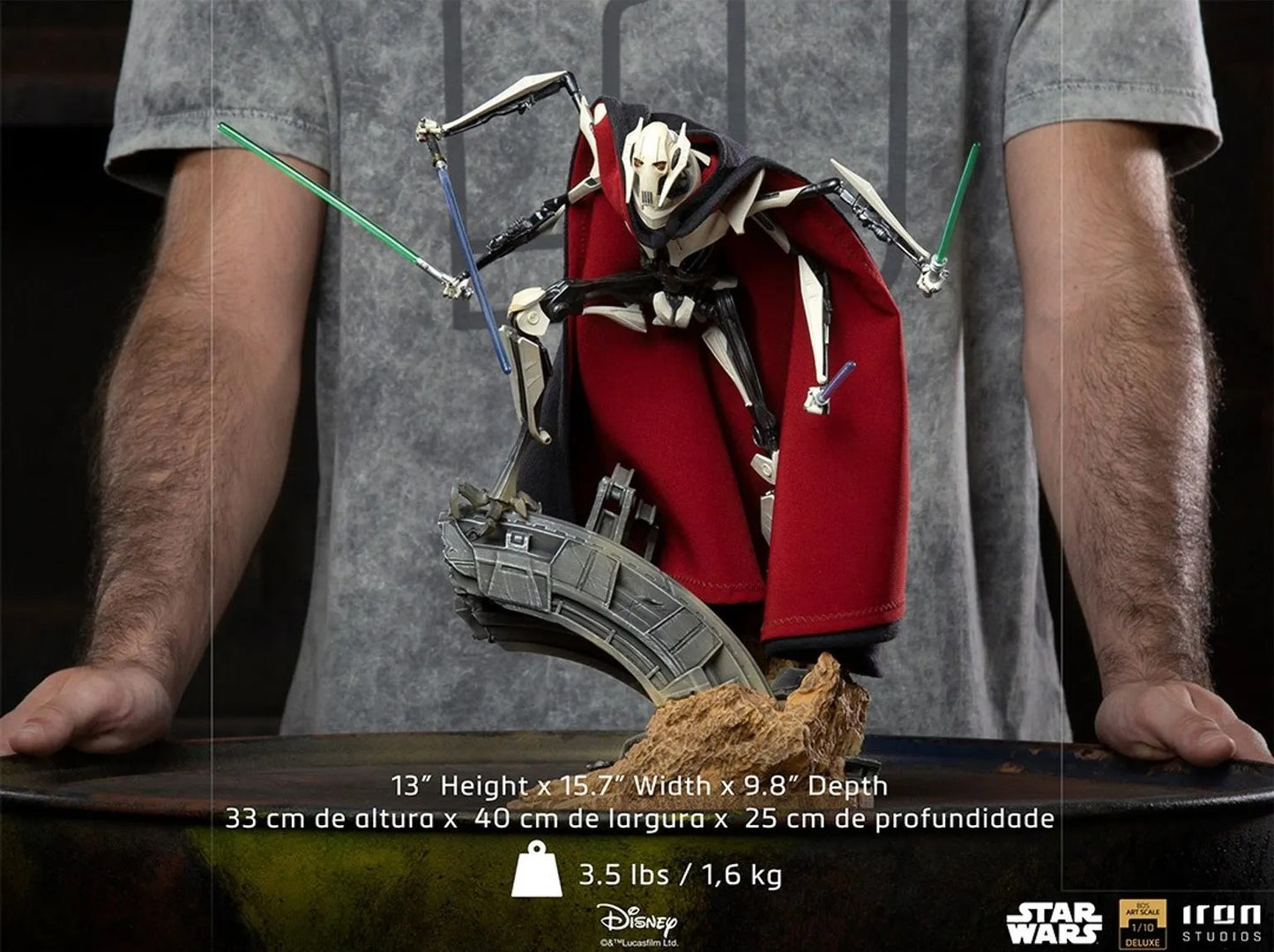 Estatua del General Grievous Deluxe - Star Wars - Arte a escala 1/10 - Iron Studios