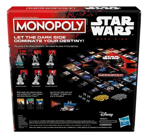 Monopoly Star Wars El Lado Oscuro Dark Side