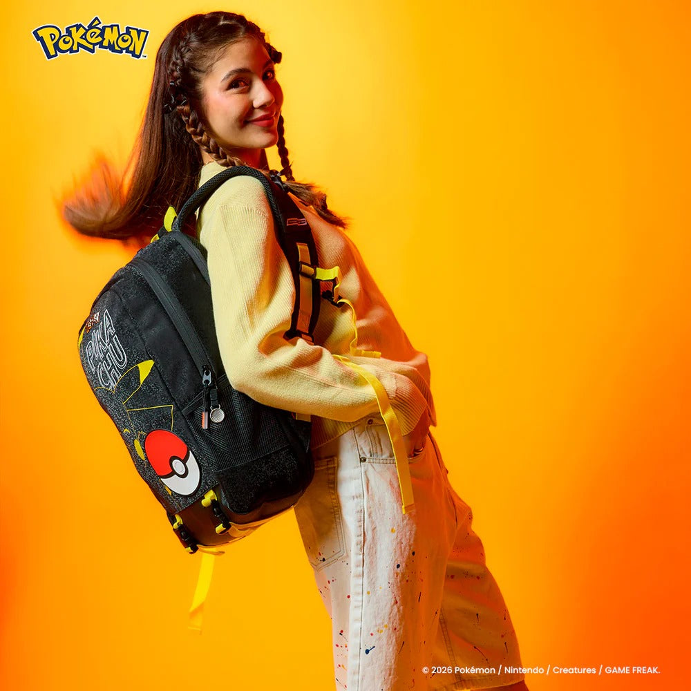 Mochila Negra de Pokémon Pikachu Edición Limitada