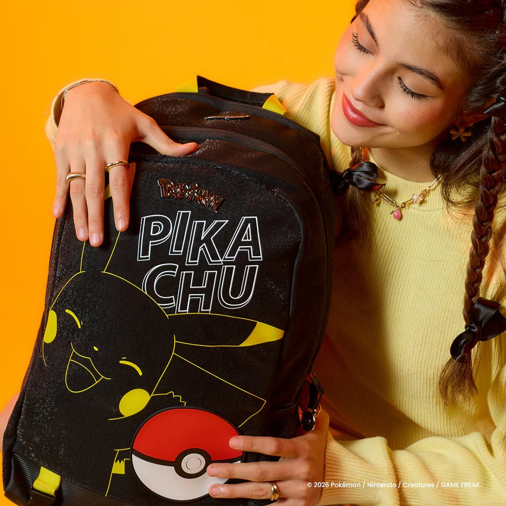 Mochila Negra de Pokémon Pikachu Edición Limitada