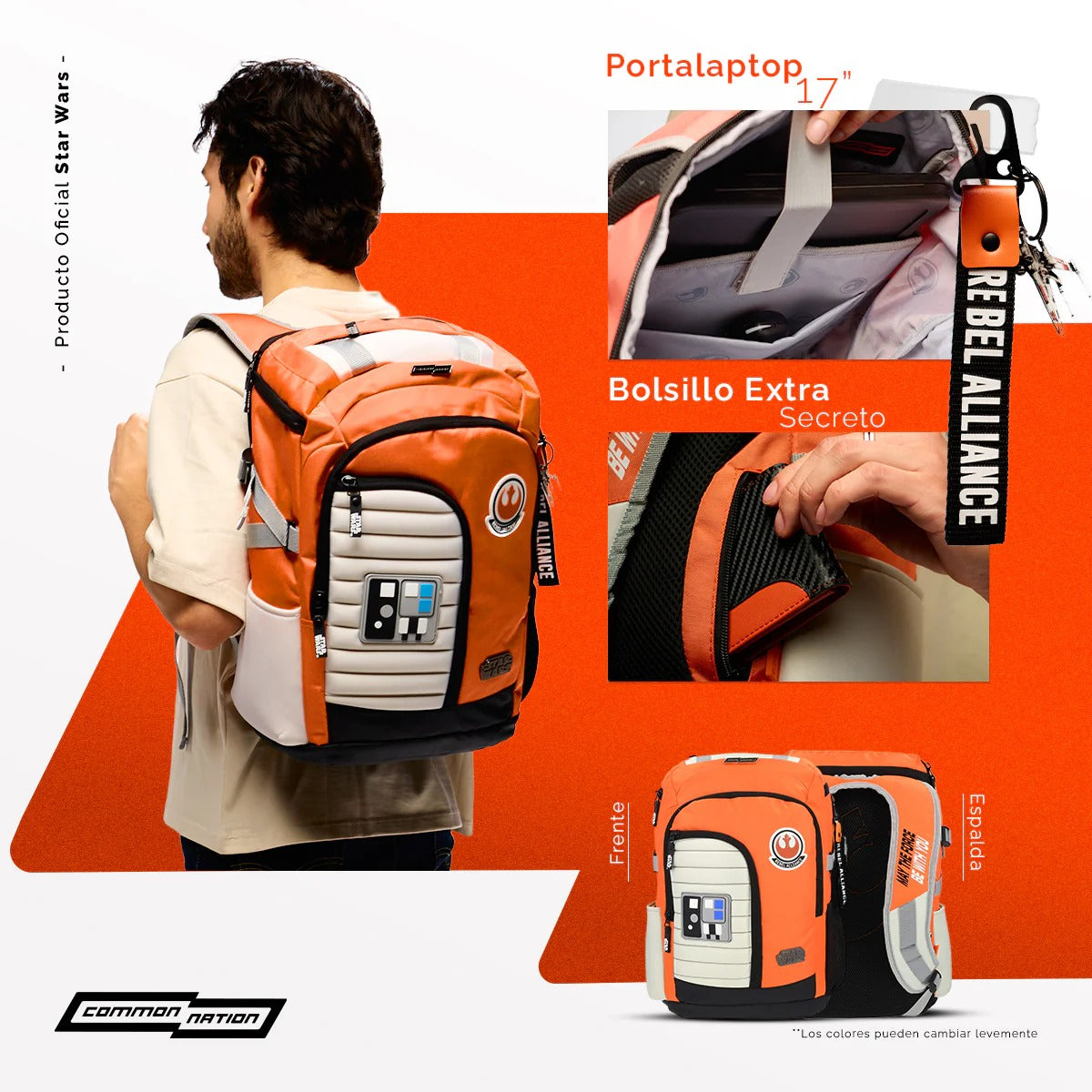 Mochila Star Wars Piloto Rebelde Edición Limitada